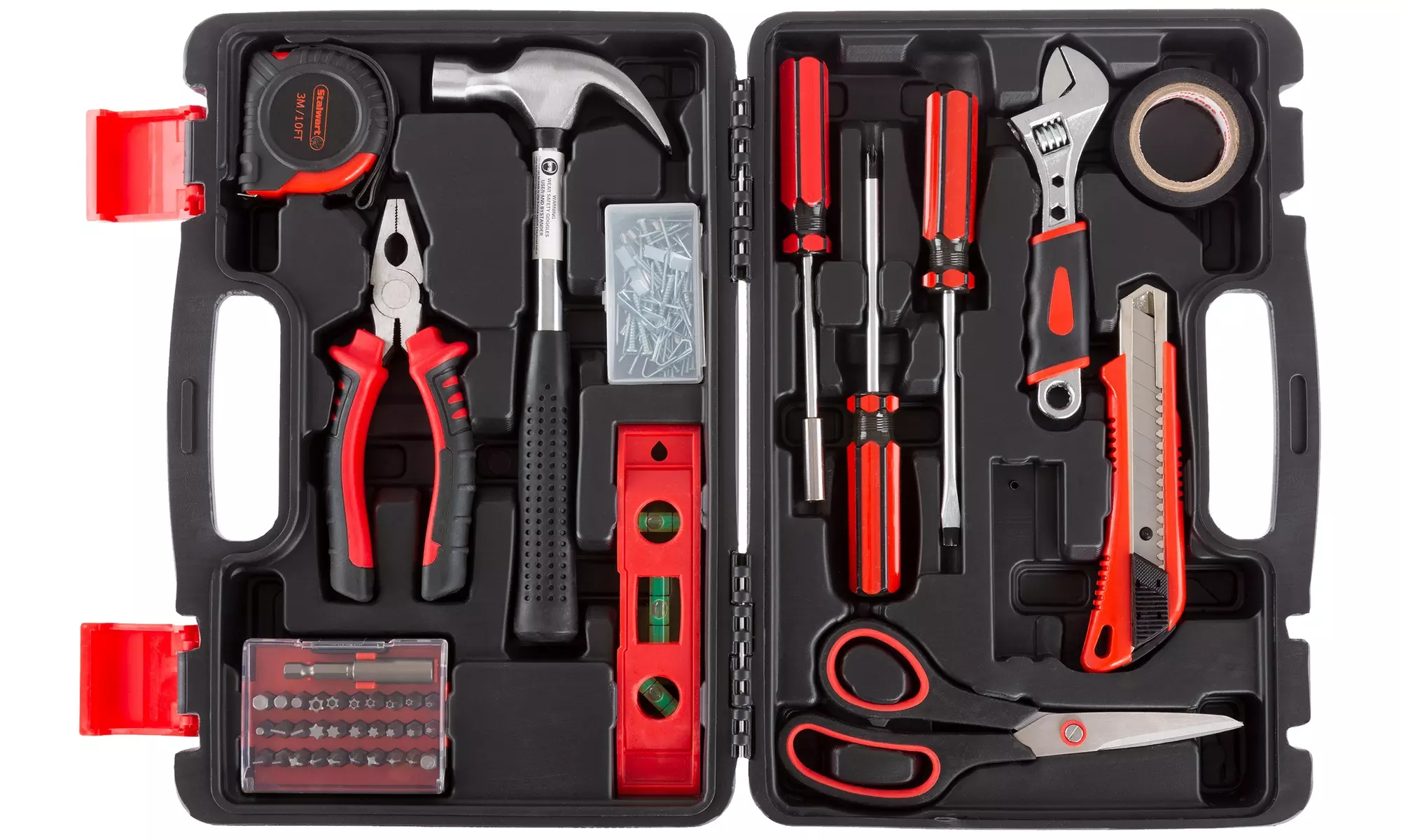 Stalwart Home Hand Tool Sets with Case (Various Sizes Available) - Primary Image