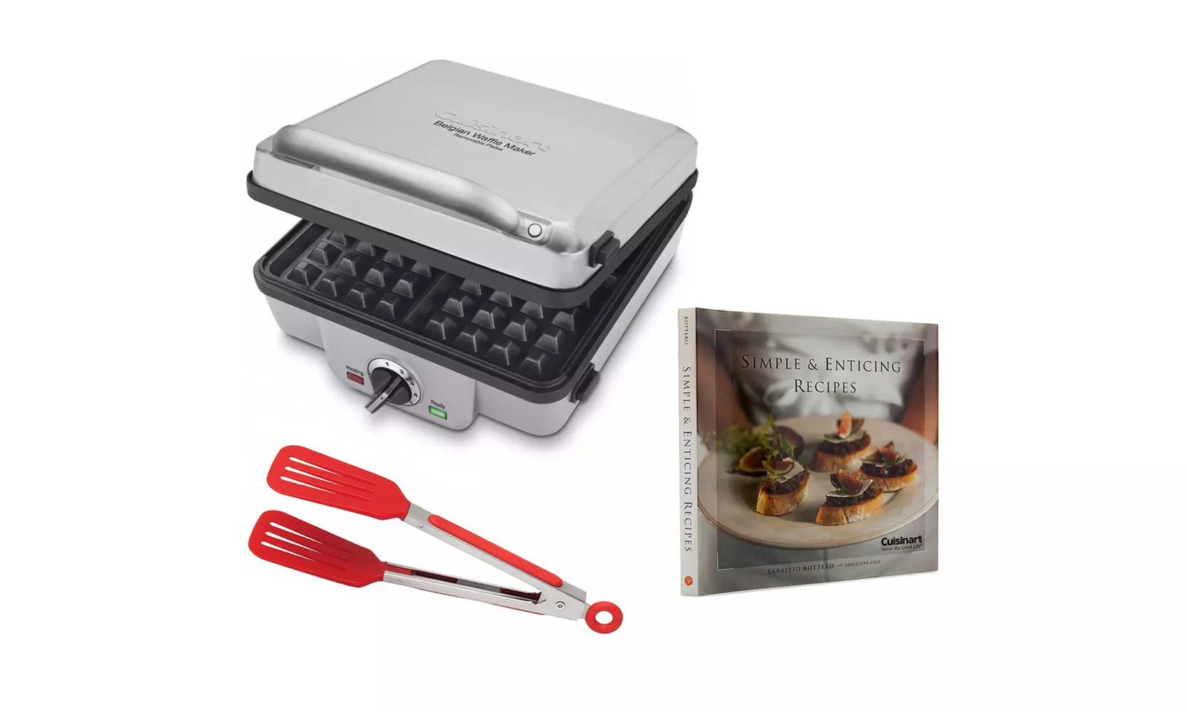 Cuisinart WAF-300 Belgian Waffle Maker with Pancake Plates and Kitchen Bundle - Primary Image