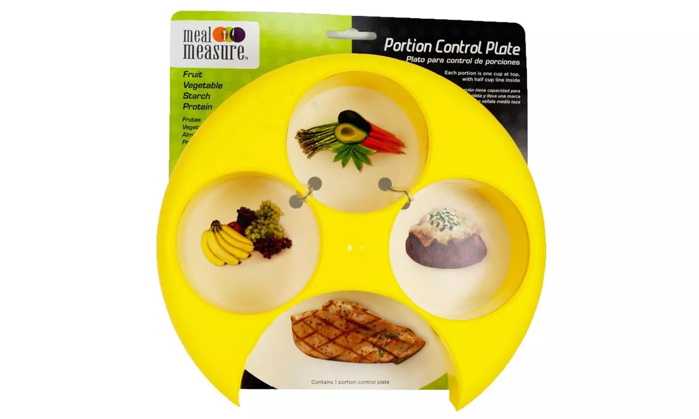 Meal Measure Portion Control Plate Diet Weight Loss and Healthy Eating - Second Medium