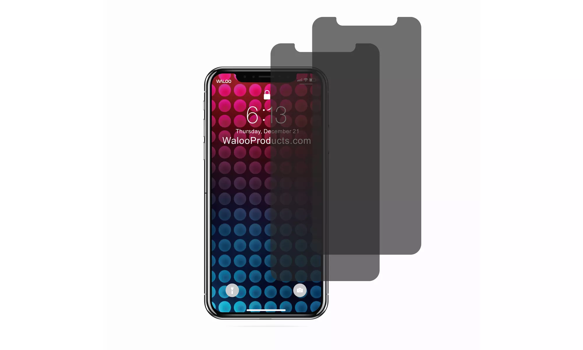 Waloo Privacy or Blue Light Tempered Glass Screen Protector for iPhone