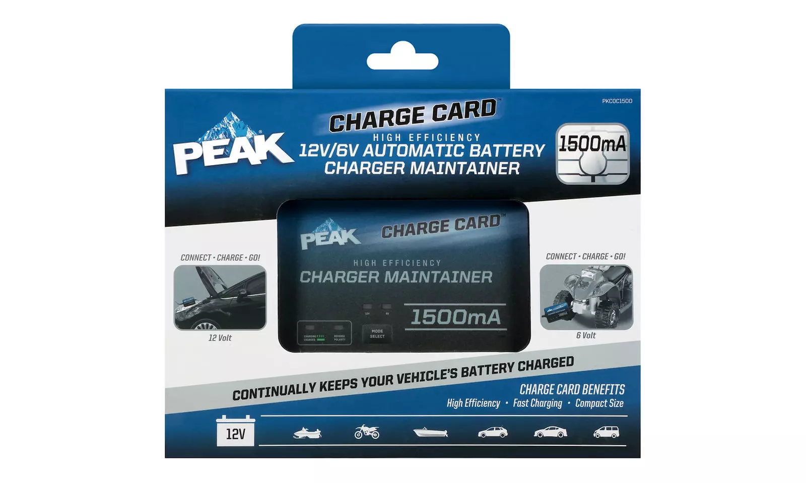 Peak Auto 800mA and 1500mA Car Battery Chargers & Maintainers - Second Medium