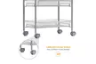 5 Tier Wire Mesh Rolling Cart - Second Medium