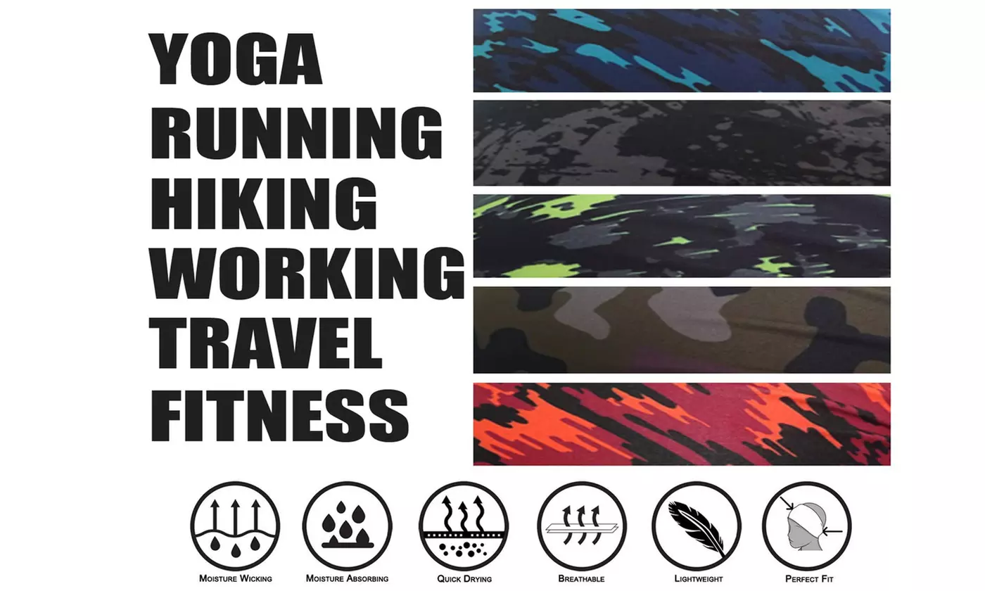Moisture Wicking Headband For Women Men Sweatband Sports Fitness Yoga Running
