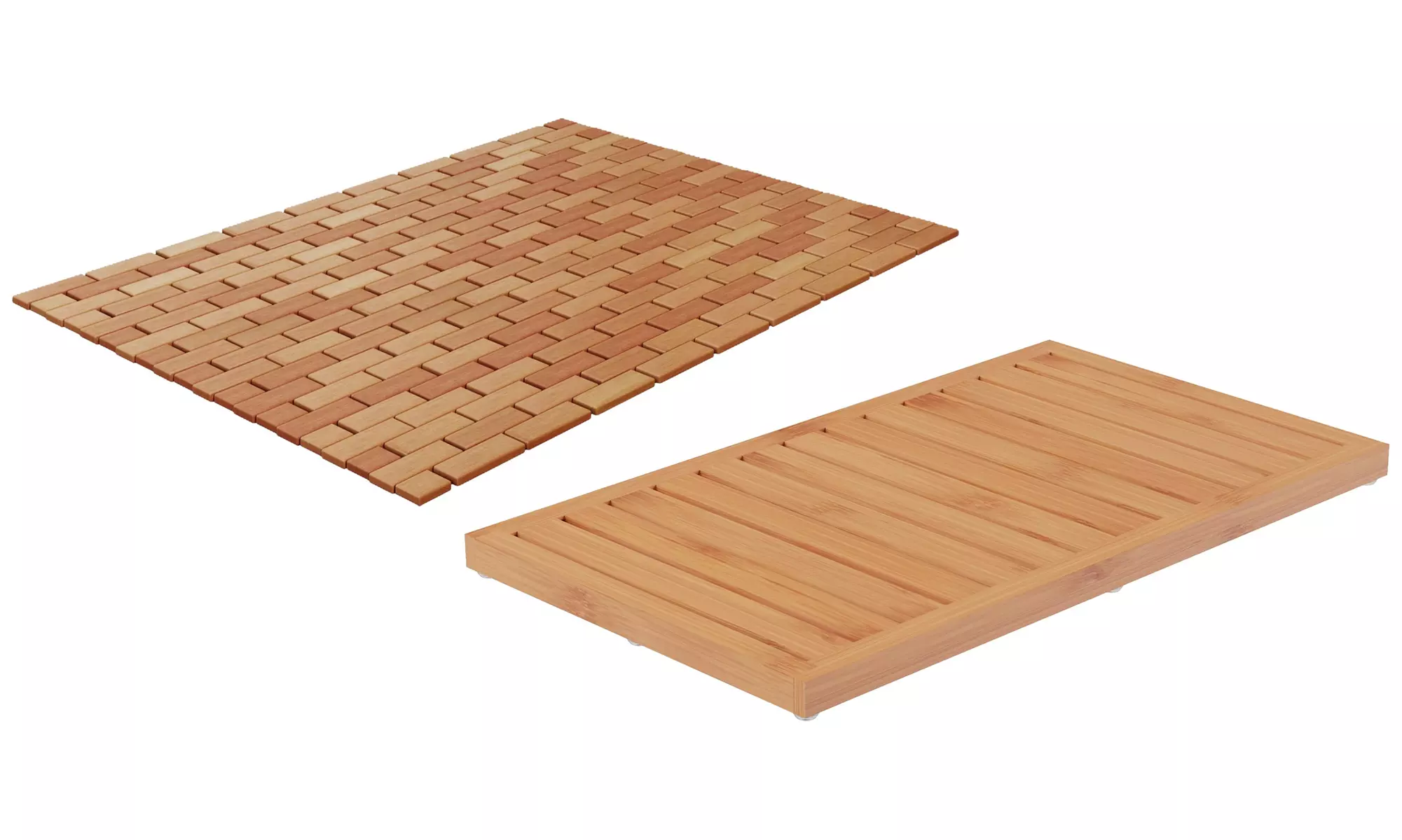 Lavish Home Non-Slip Bamboo Bath Mats - Primary Image