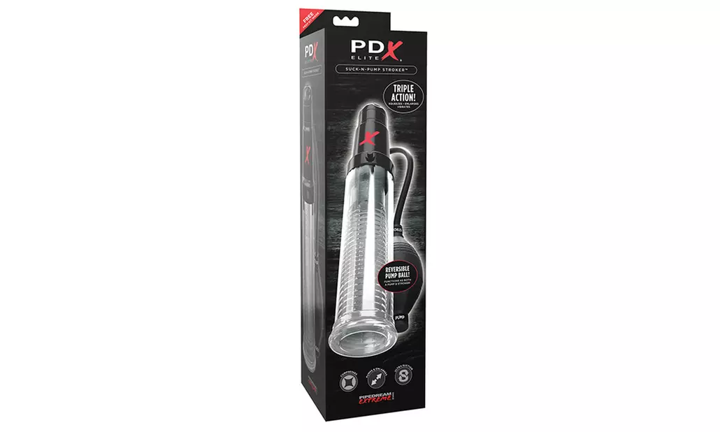PDX Elite Suck N Pump Stroker - Second Medium