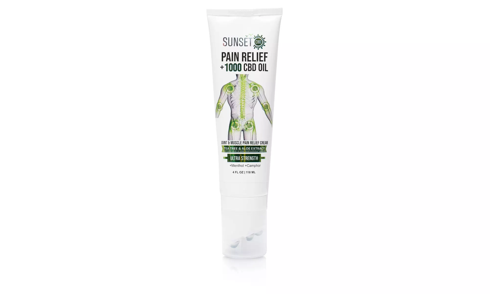 Sunset CBD Pain Relief Cream with Organic CBD & Menthol