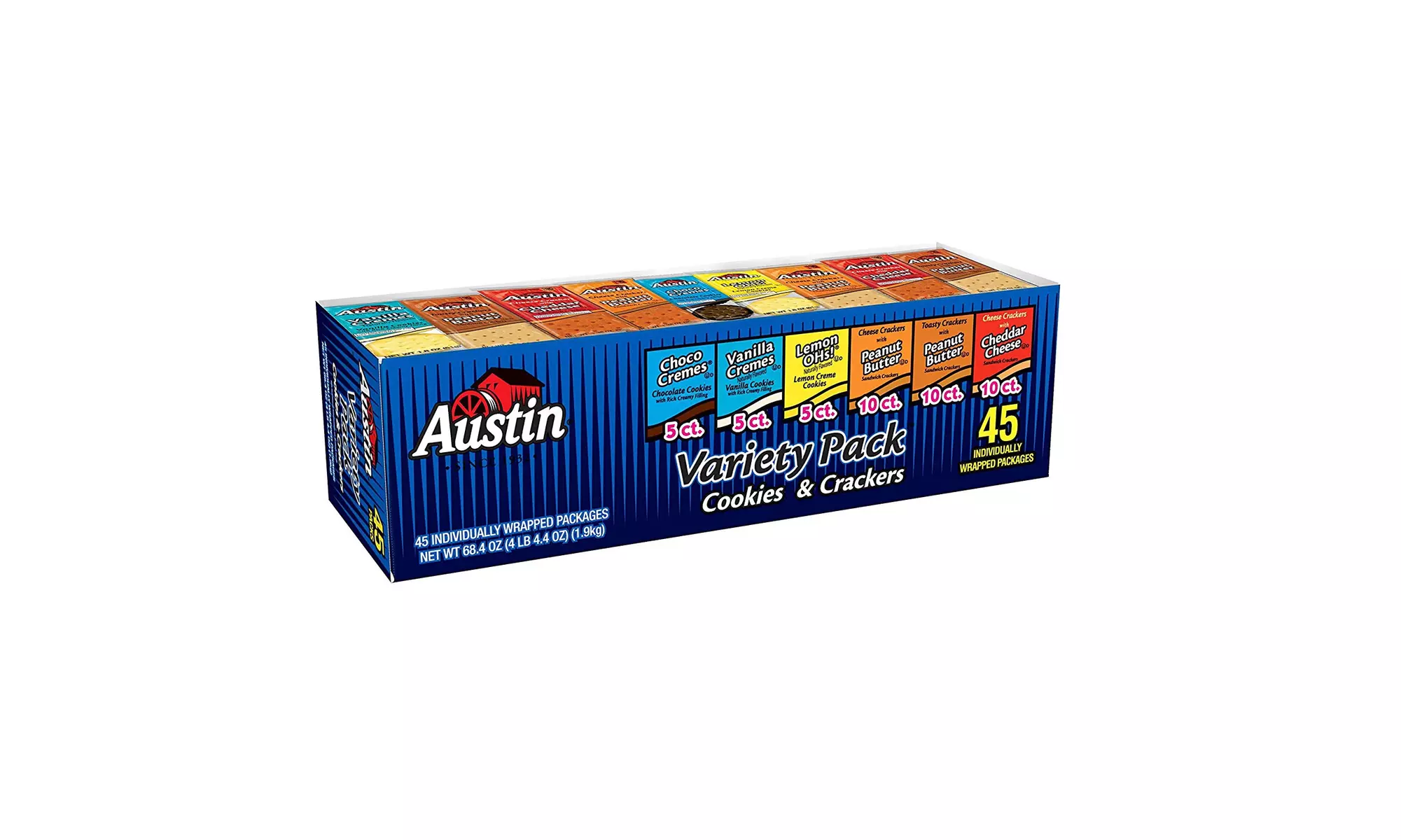 Kellogg's Austin, Cookies and Crackers, Variety Pack, 68.4 (45 Packs) - Primary Image