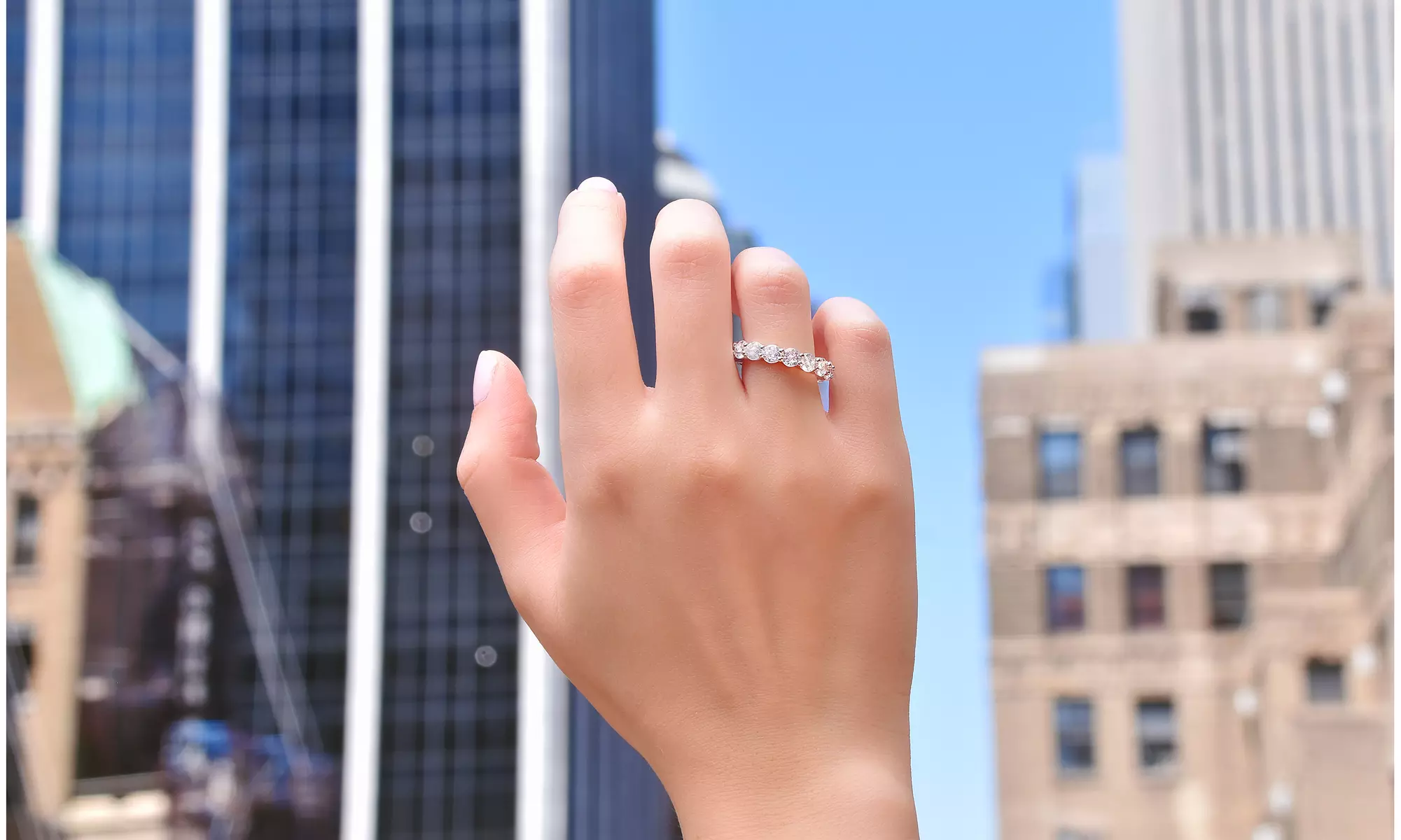 Luxe Eternity Band Collection Made With Cubic Zirconia Stones(Multiple Options) - Second Medium