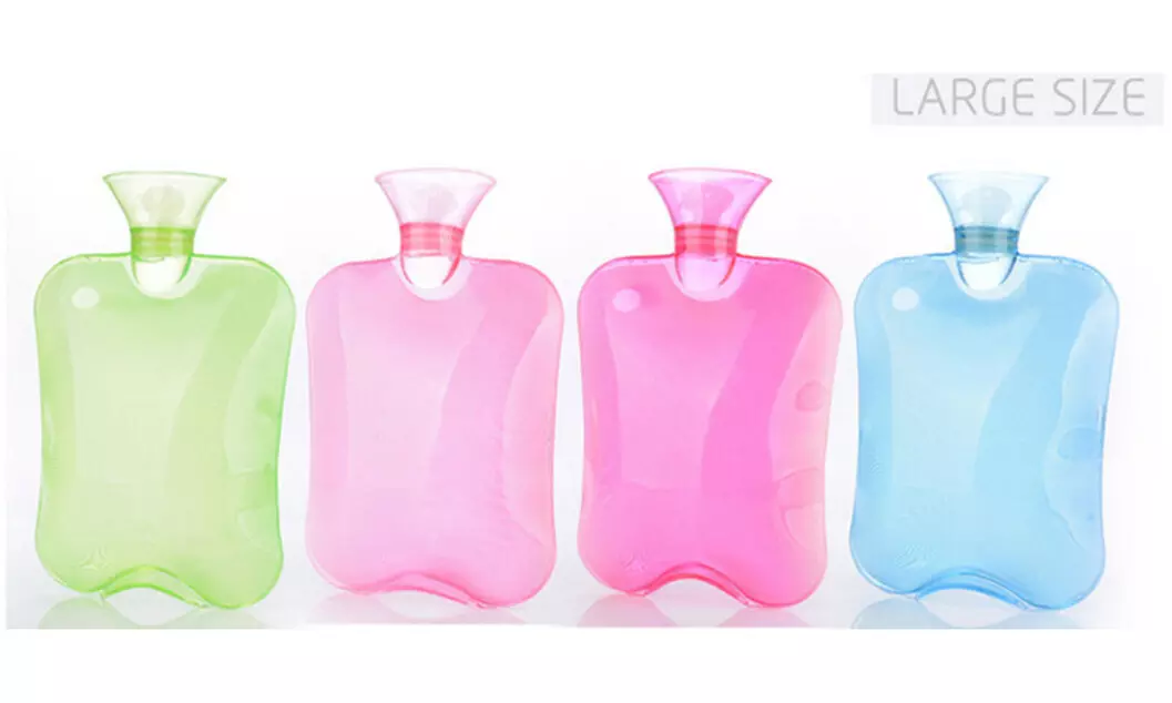 2 Liter PVC Rubber HOT WATER BOTTLE Bag WARM Relaxing Hot / Cold Therapy - Primary Image