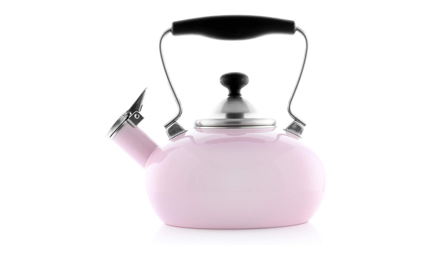 chantal pink tea kettle