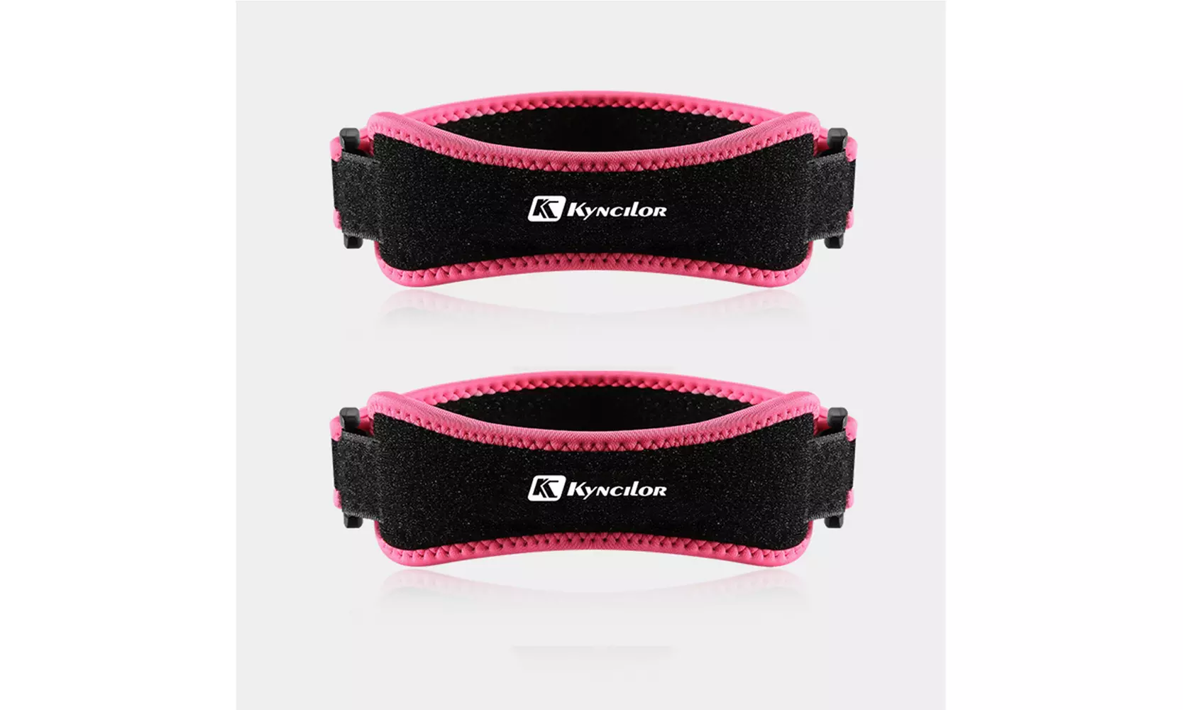 2 Pack Adjustable Knee Brace Patellar Tendon Stabilizer Support Band - Second Medium