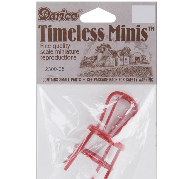 miniature red chair