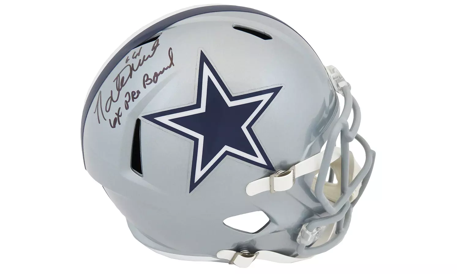 Nate Newton Signed Cowboys Riddell Full Size Speed Replica Helmet w/6x Pro Bowl - Primary Image