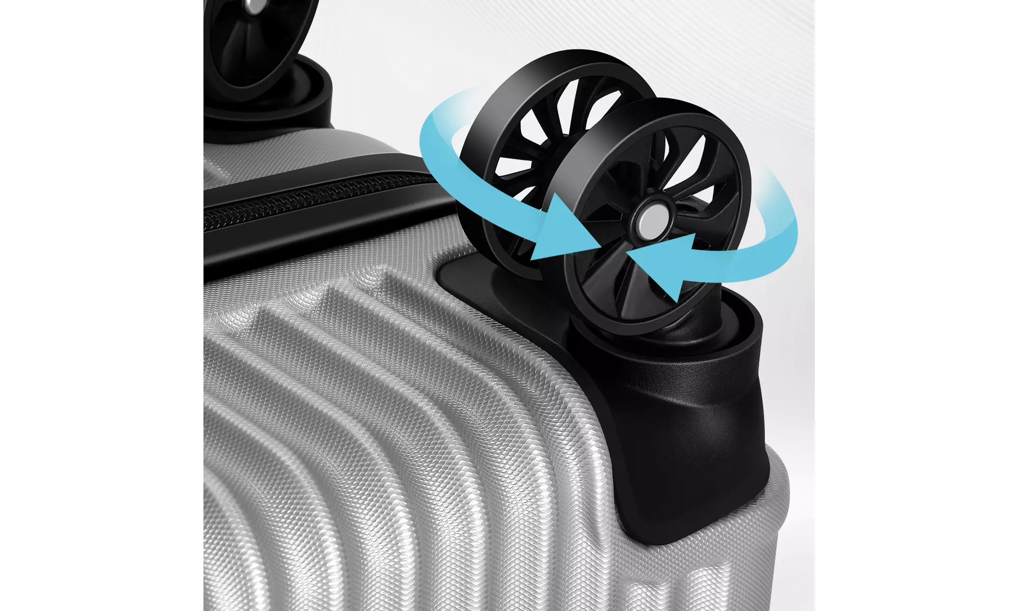 Dual Spinner Hard-Sided Carry-On Two-Piece Luggage Set