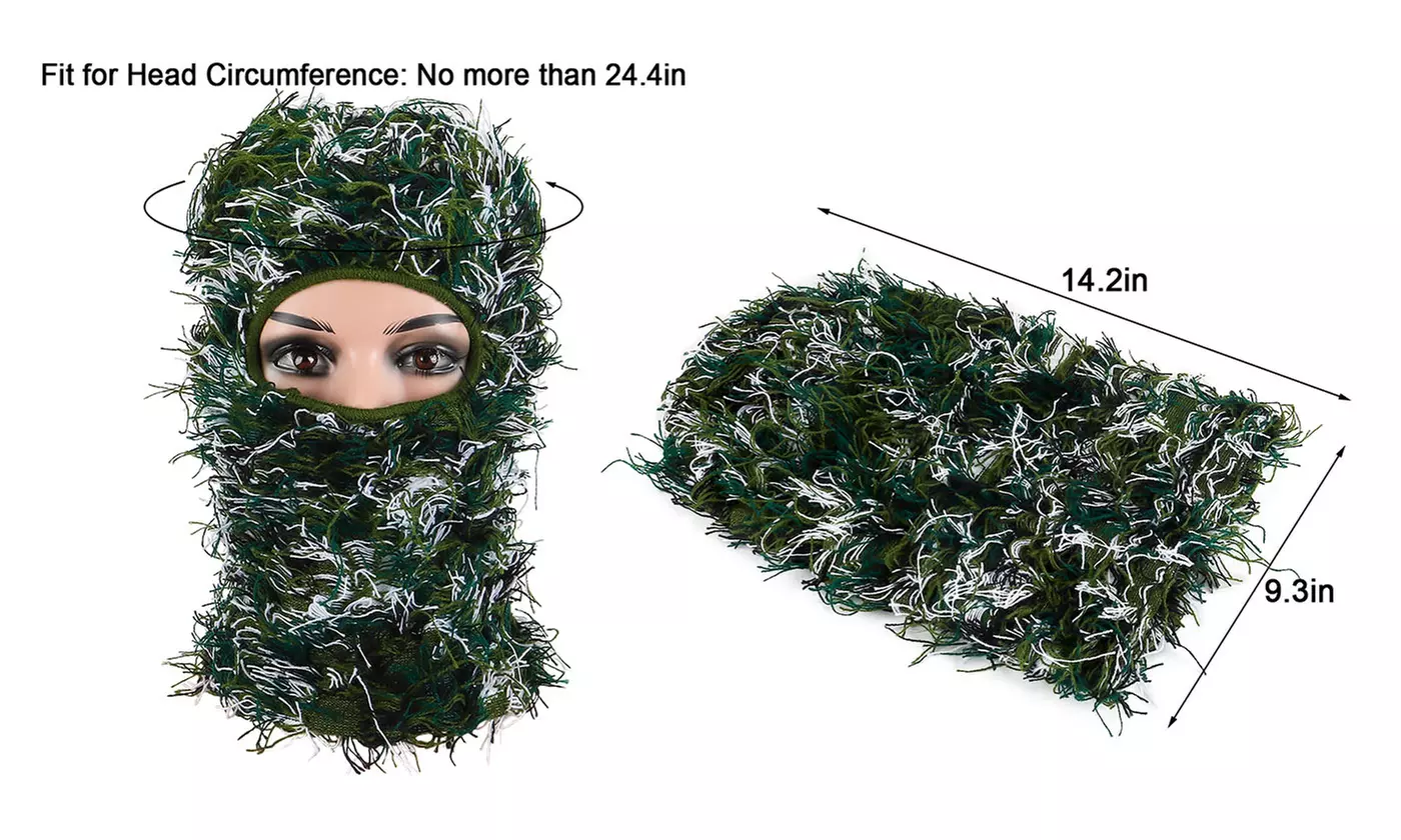 Shiesty Distressed Knitted Balaclava Windproof Full Face Mask 