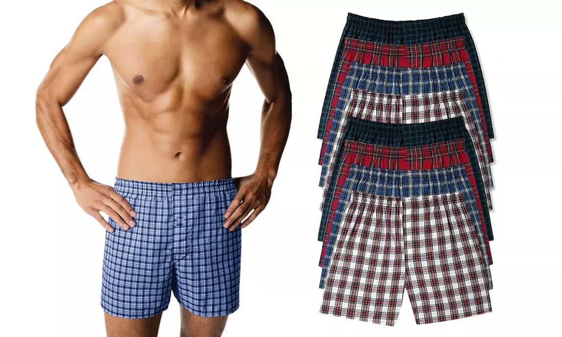 Hanes Men's Comfortblend Woven Boxers or Briefs With Fresh IQ (Multi Pack) - Primary Image