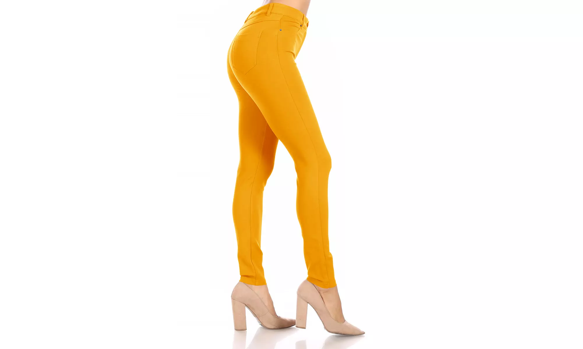Women's Casual Skinny Ponte Mid-Rise Pants