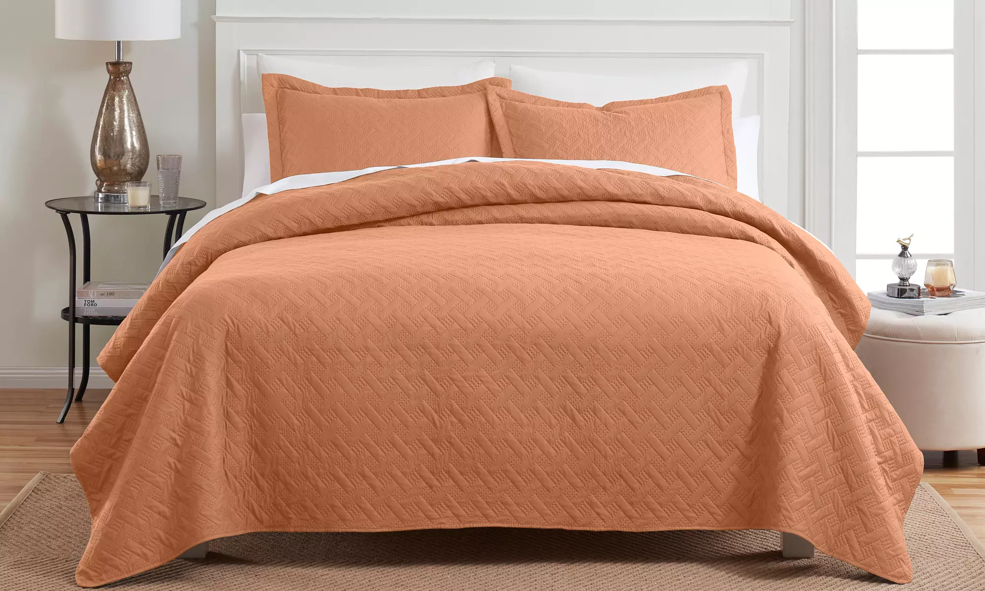 Dan River Basket Weave Pinsonic Quilt Set ( 3-Piece)