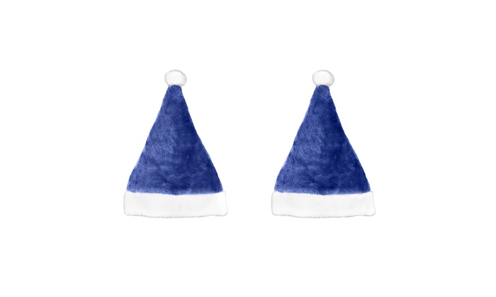 blue velvet santa hat