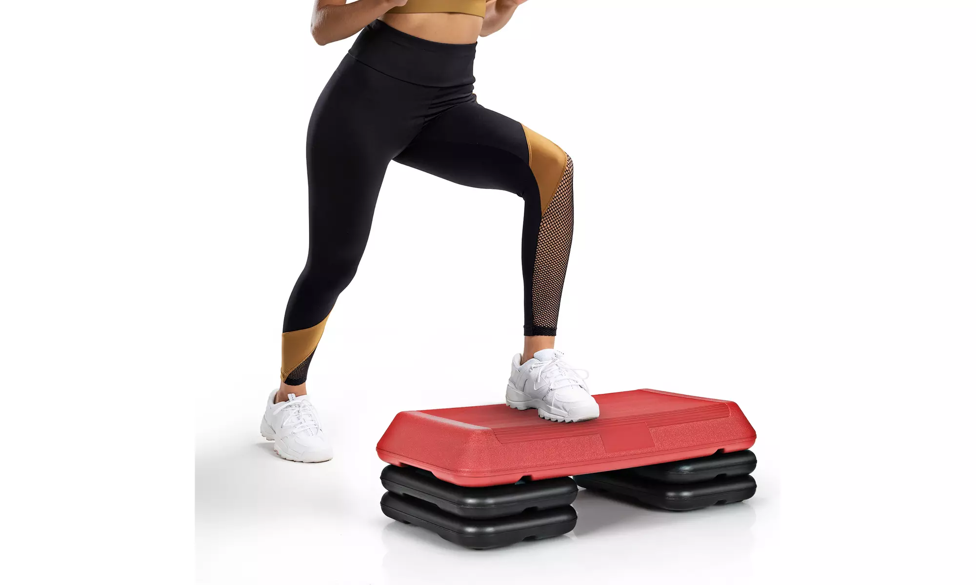 Costway 29'' Adjustable Workout Fitness Aerobic Stepper Exercise Platform Riser