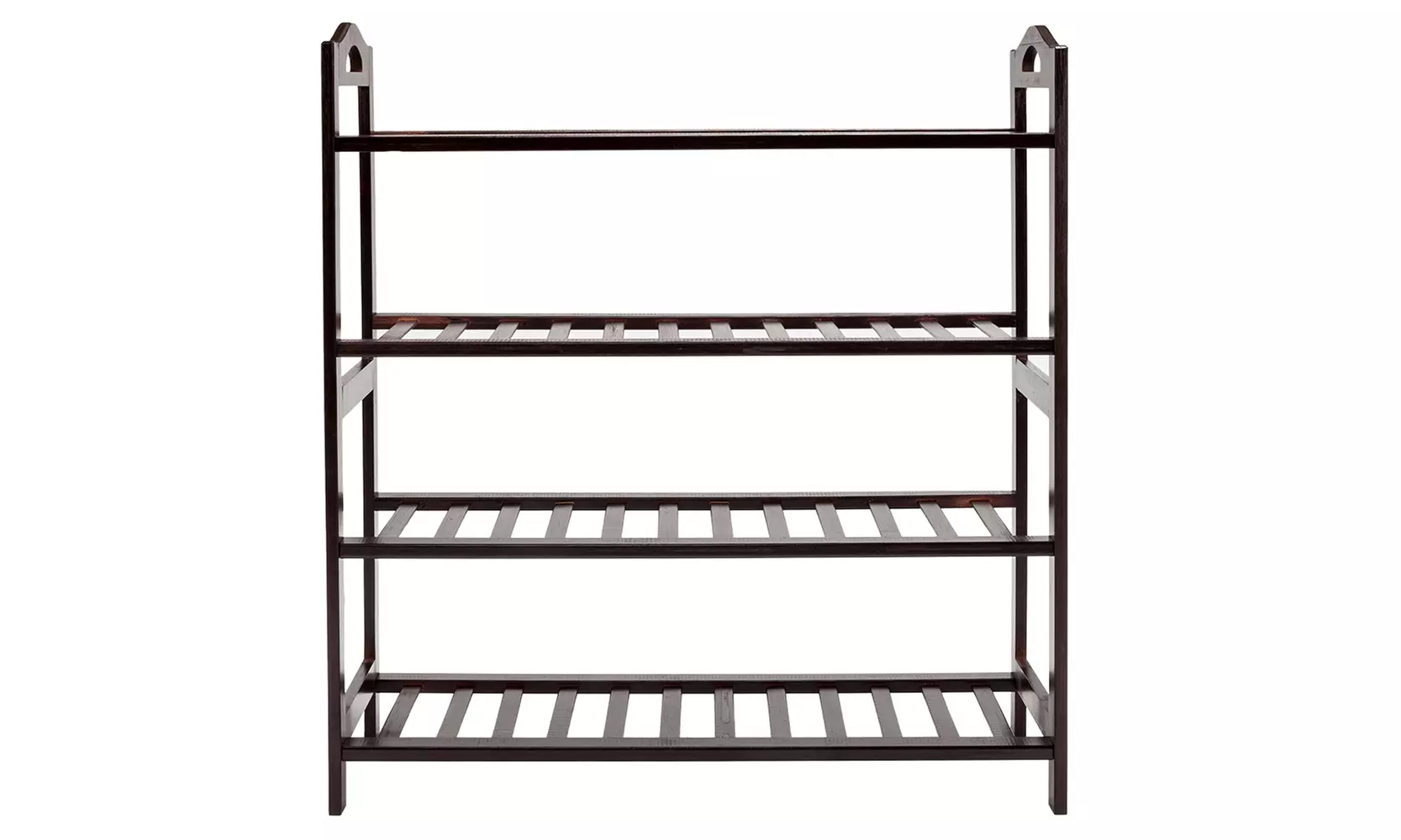 4-Tier Shoe Storage Rack Shelf Organizer Slat Bamboo Shoe Rack 
