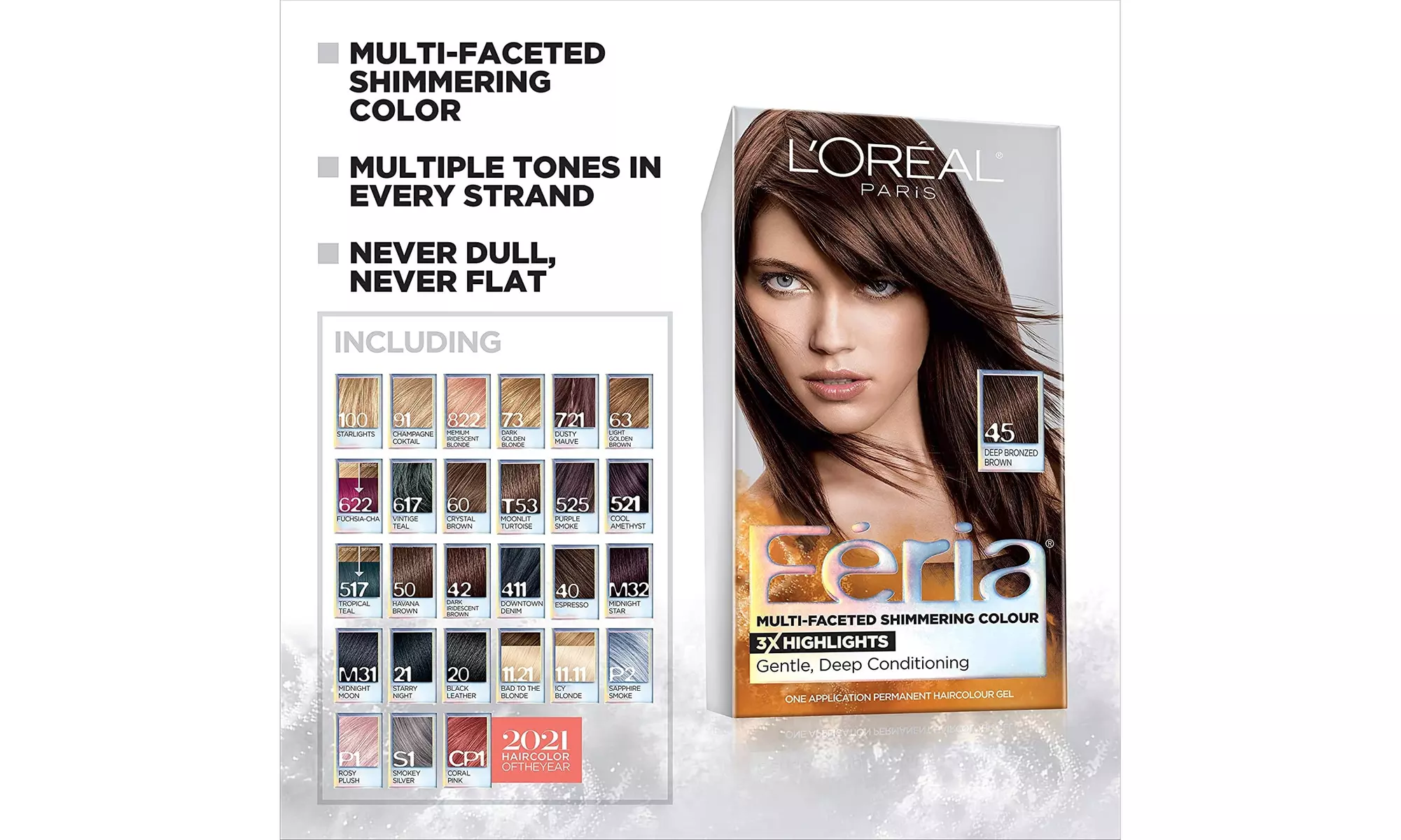 L'Oreal Paris Feria Multi-Faceted Shimmering Permanent Hair Color - Primary Image