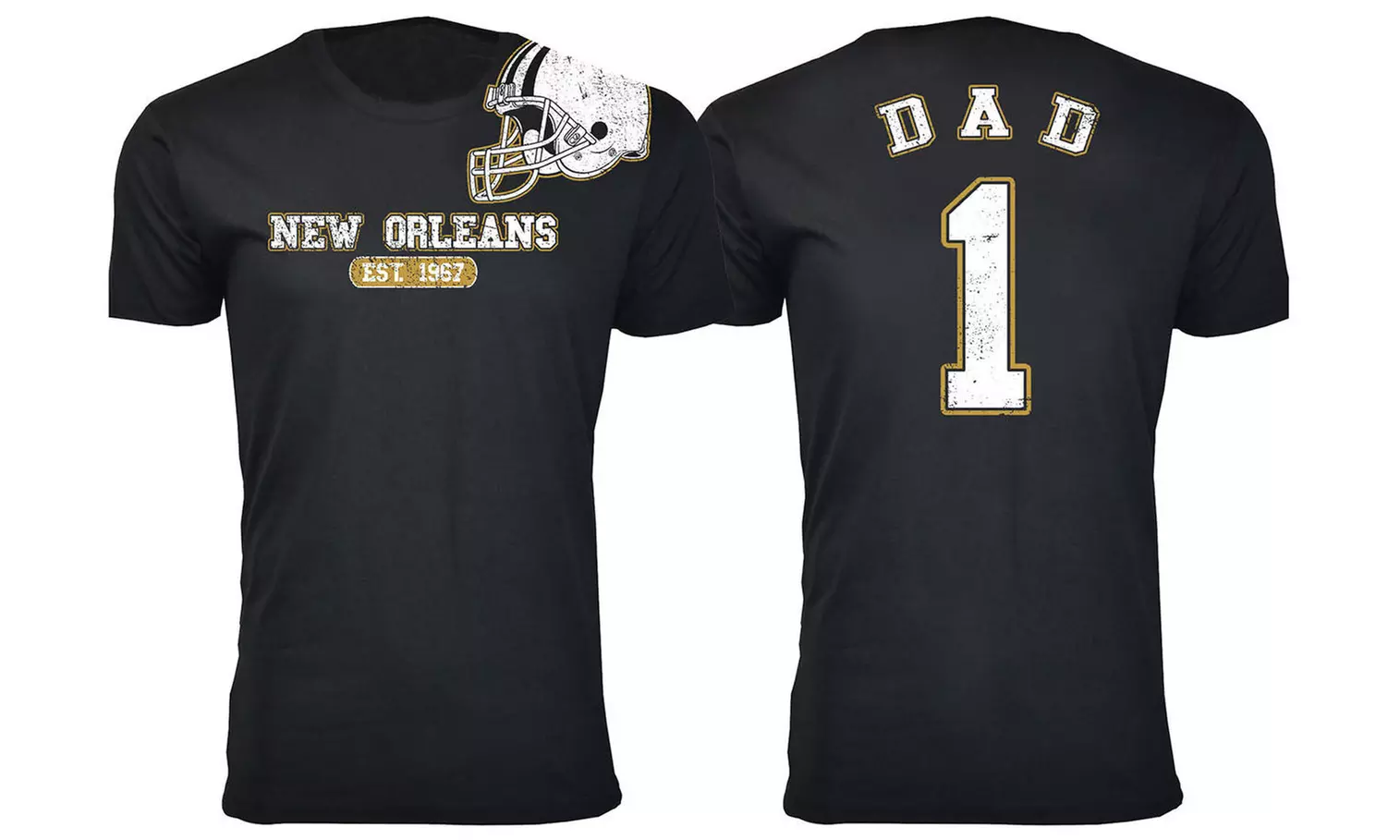 Men's New Orleans Football Fan T-Shirts Collection (Extended Sizes Available)