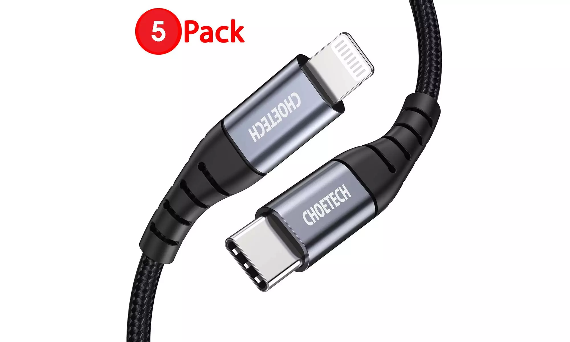 USB C to Lightning Cable for iPhone 11/12 Pro Max/Mini Nylon Braided Charger