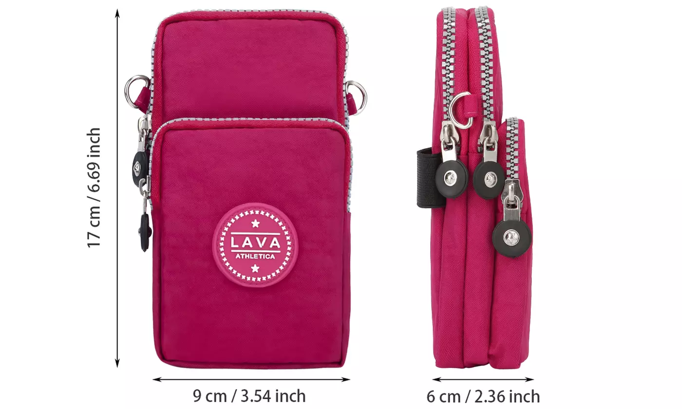 Crossbody Cell Phone Purse Wallet Sling Bag Shoulder Strap Sports Armband Bag