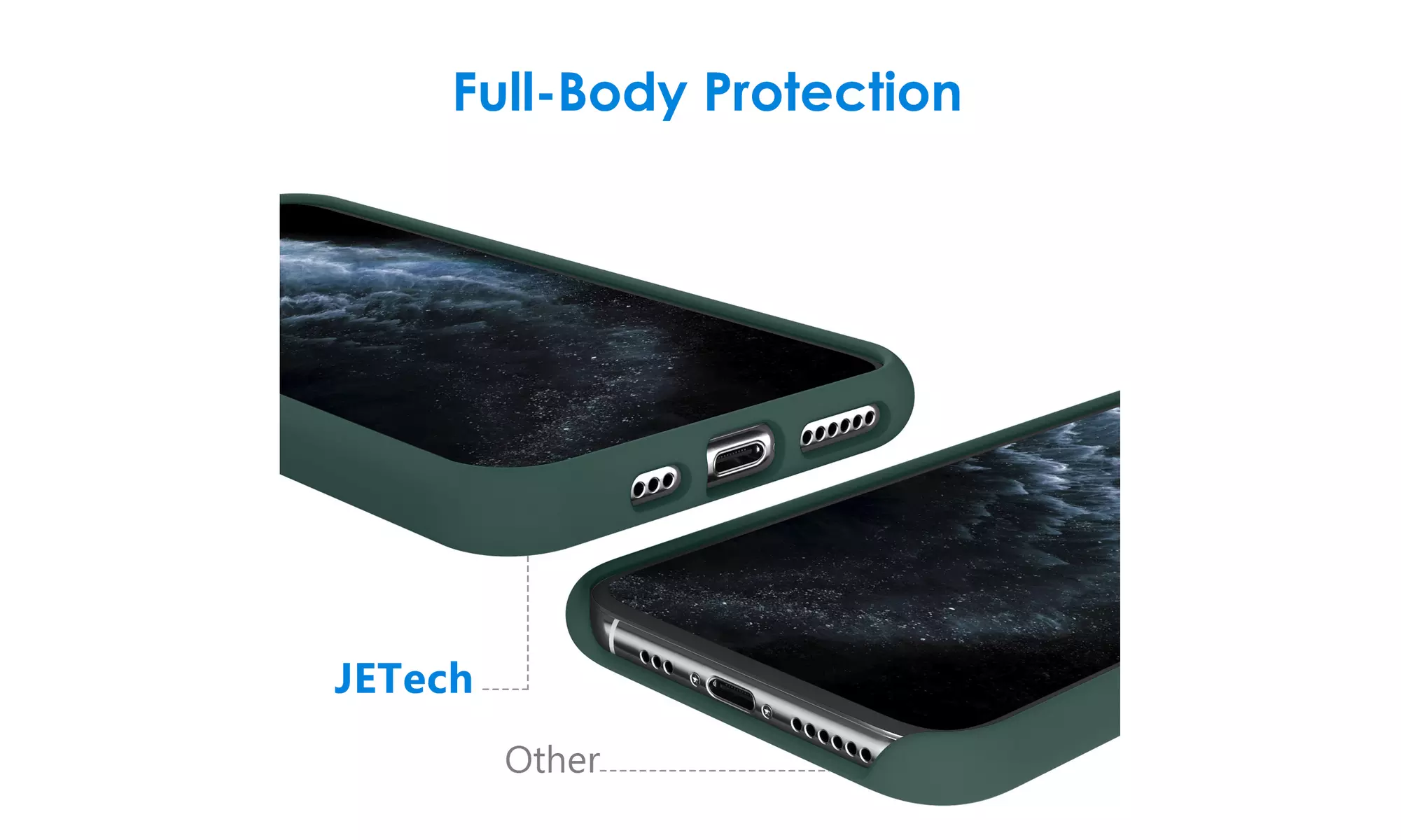 Silicone Case for iPhone 11 Pro, Silky-Soft Touch Case with Microfiber Lining