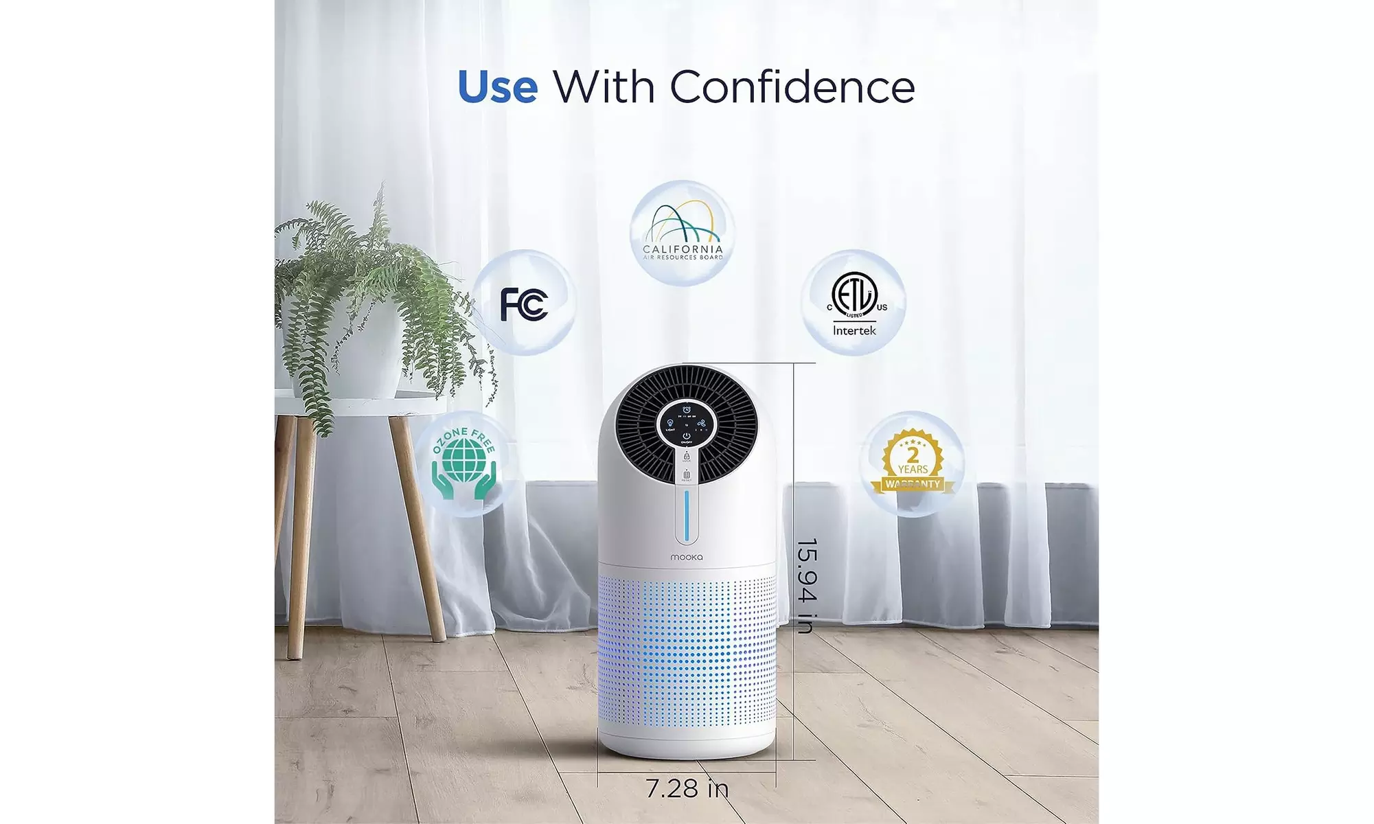 Air Purifiers for Home Large Room H13 HEPA Filter Air Cleaner for Pets