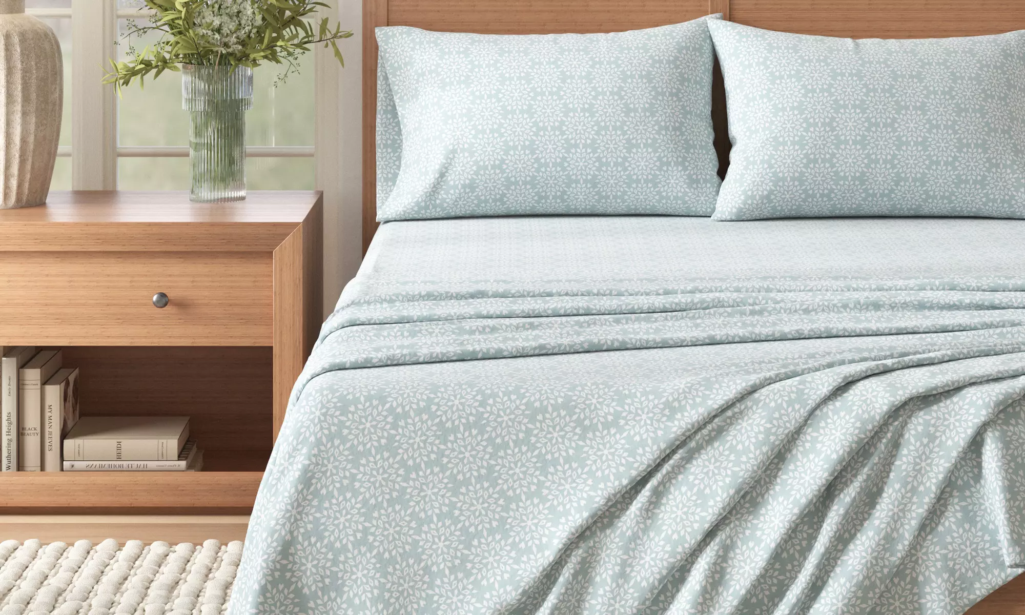 Turkish Cotton Winter-Theme Flannel Sheets Set