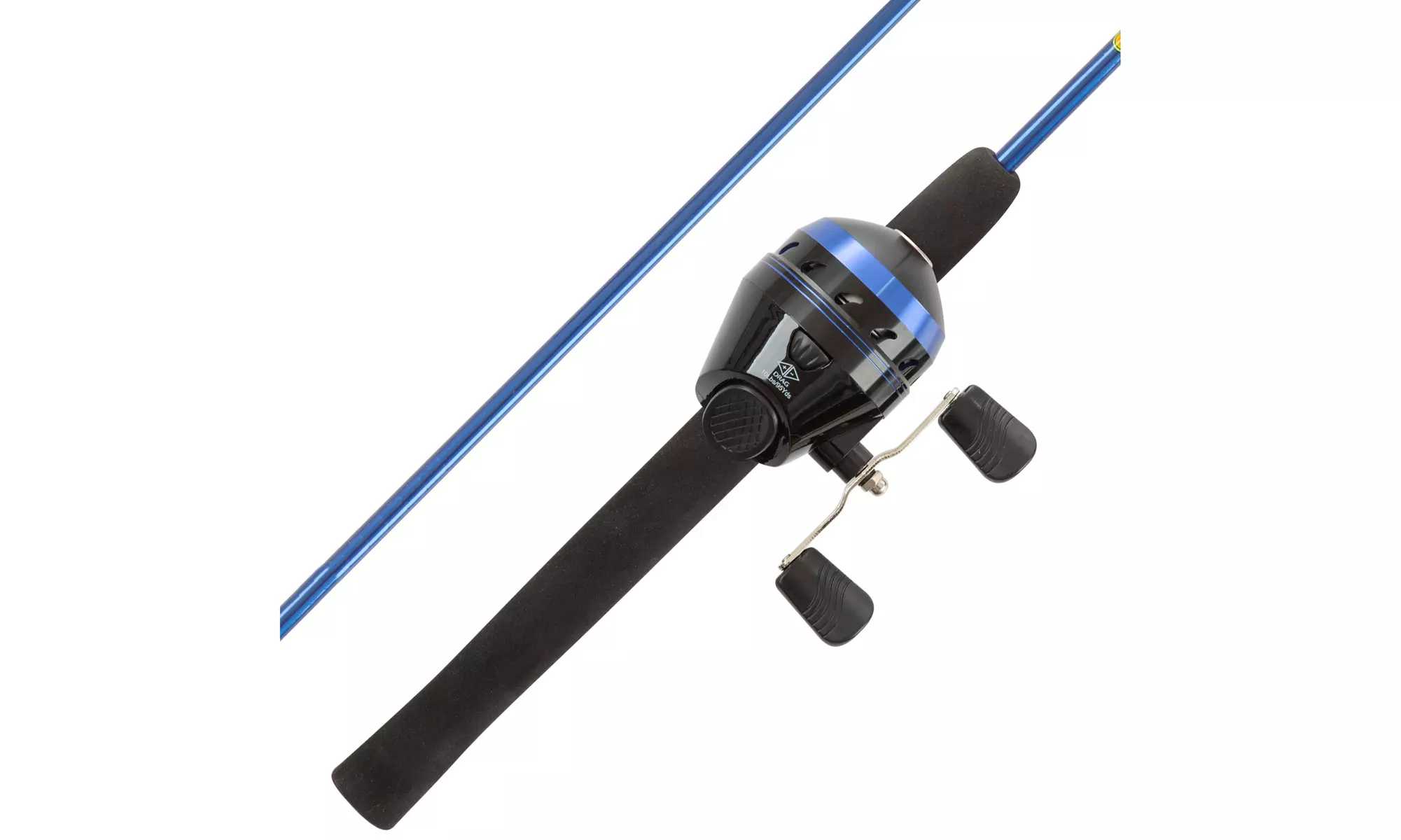 Beginner  Spincast Push Button Rod and Reel 5.5 Ft Fiberglass Fishing Pole - Primary Image