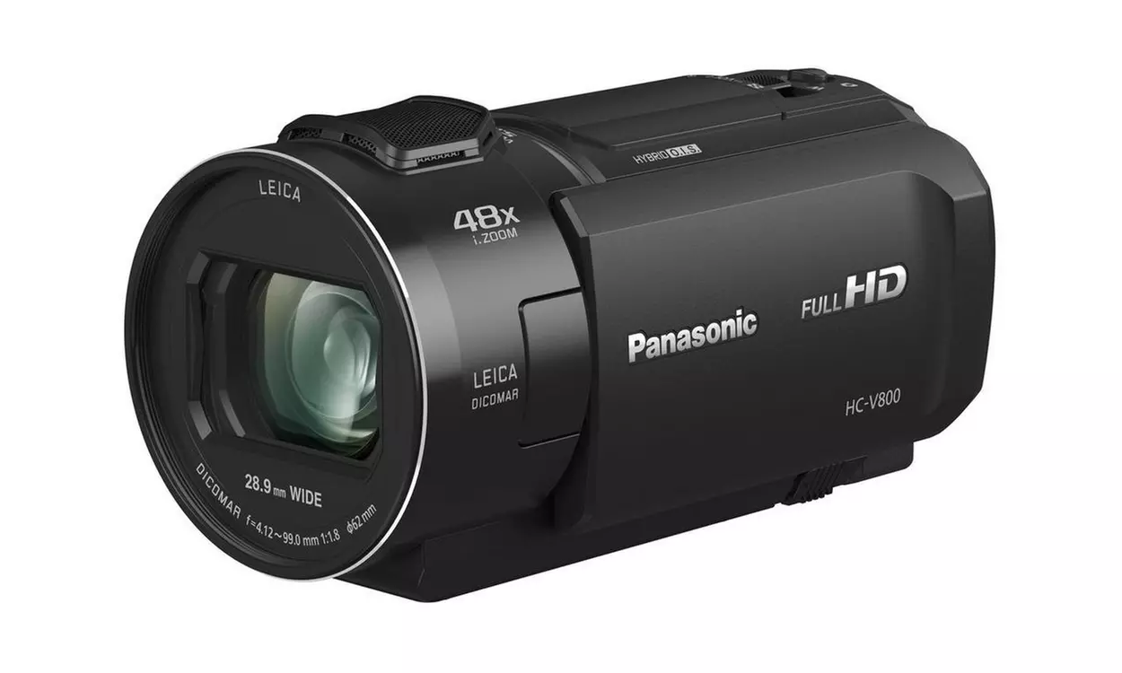 PANASONIC HC-V800 HD Camcorder, 24x LEICA DICOMAR Lens, 1/2.5 BSI Sensor - Second Medium