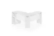 Furinno Indo L-Shaped Desk with Bookshelves, White - Second Medium