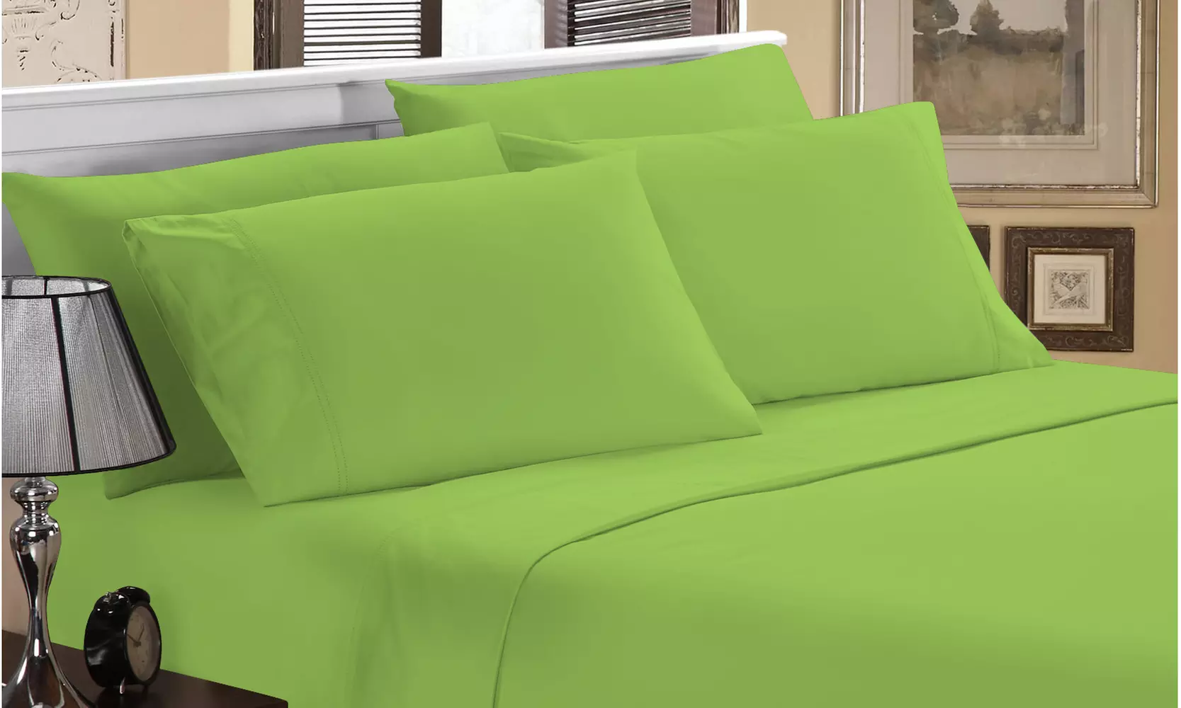 Luxury Home 1800 Series Super Soft Bamboo-Blend Sheet Set (6-Piece)