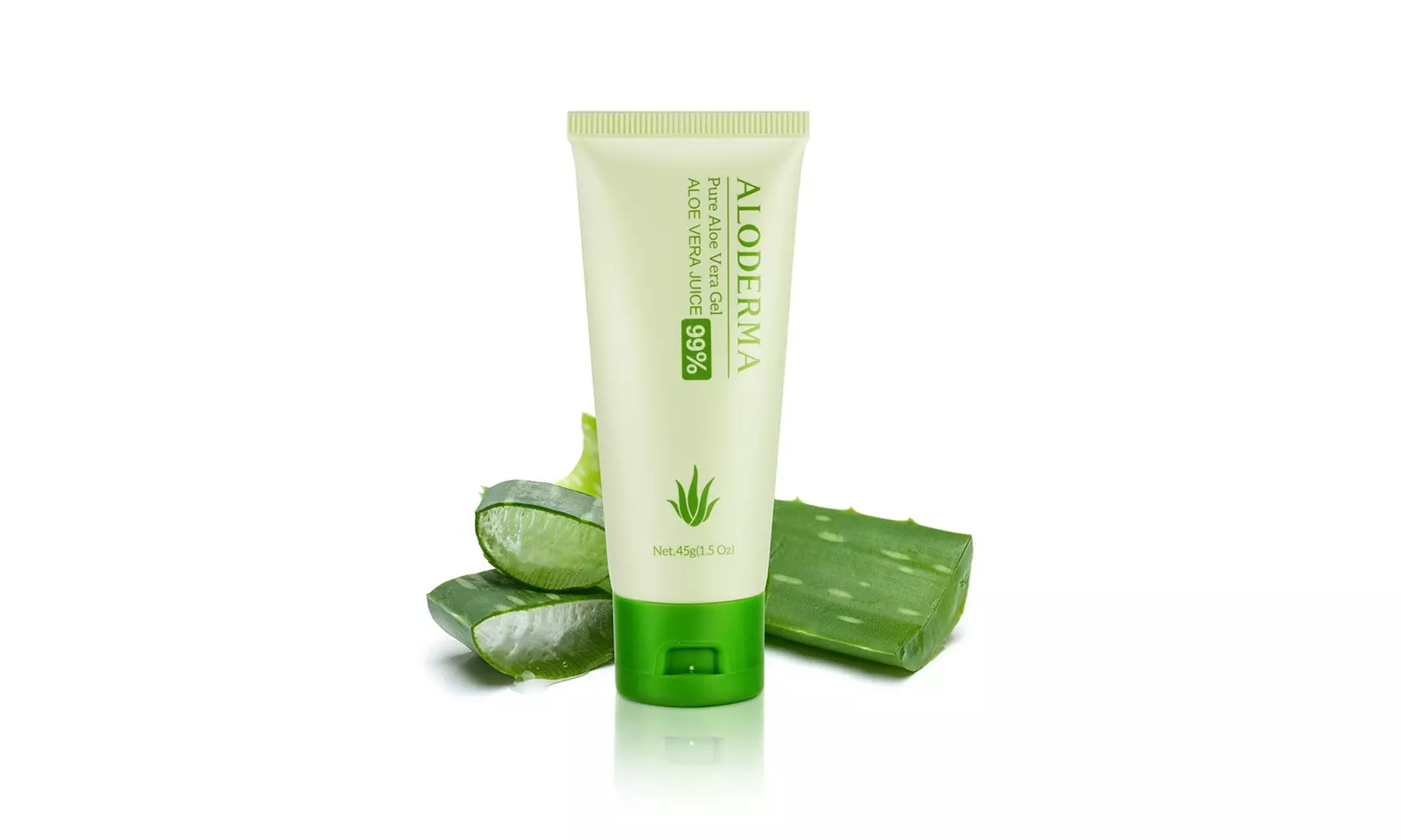 Aloderma Pure Aloe Vera Gel - Soothes and Hydrates Dry, Itchy, or Irritated Skin - Primary Image