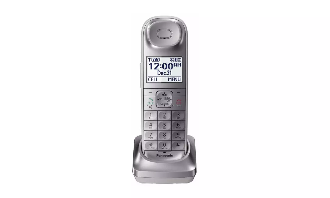 Panasonic Expandable Digital Cordless Phone (Silver) with 5 Handsets Bundle - Second Medium