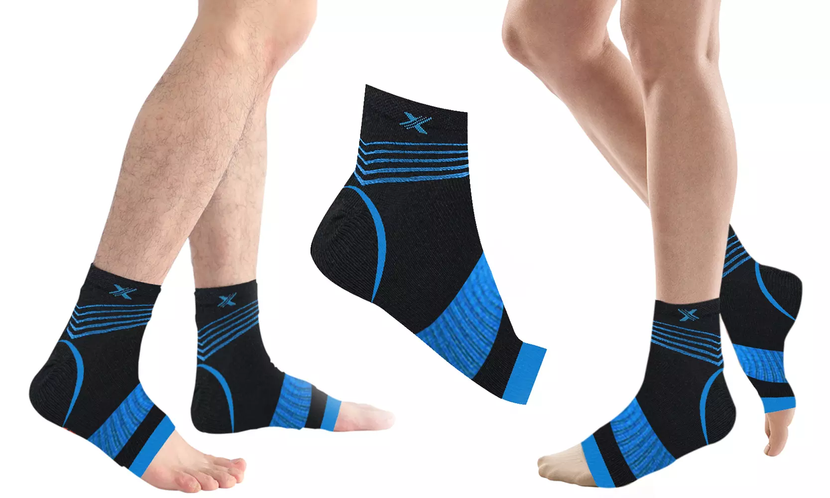 Elite Ankle Support Pain Relief Recovery  Compression Sleeves (1-Pair) - Second Medium