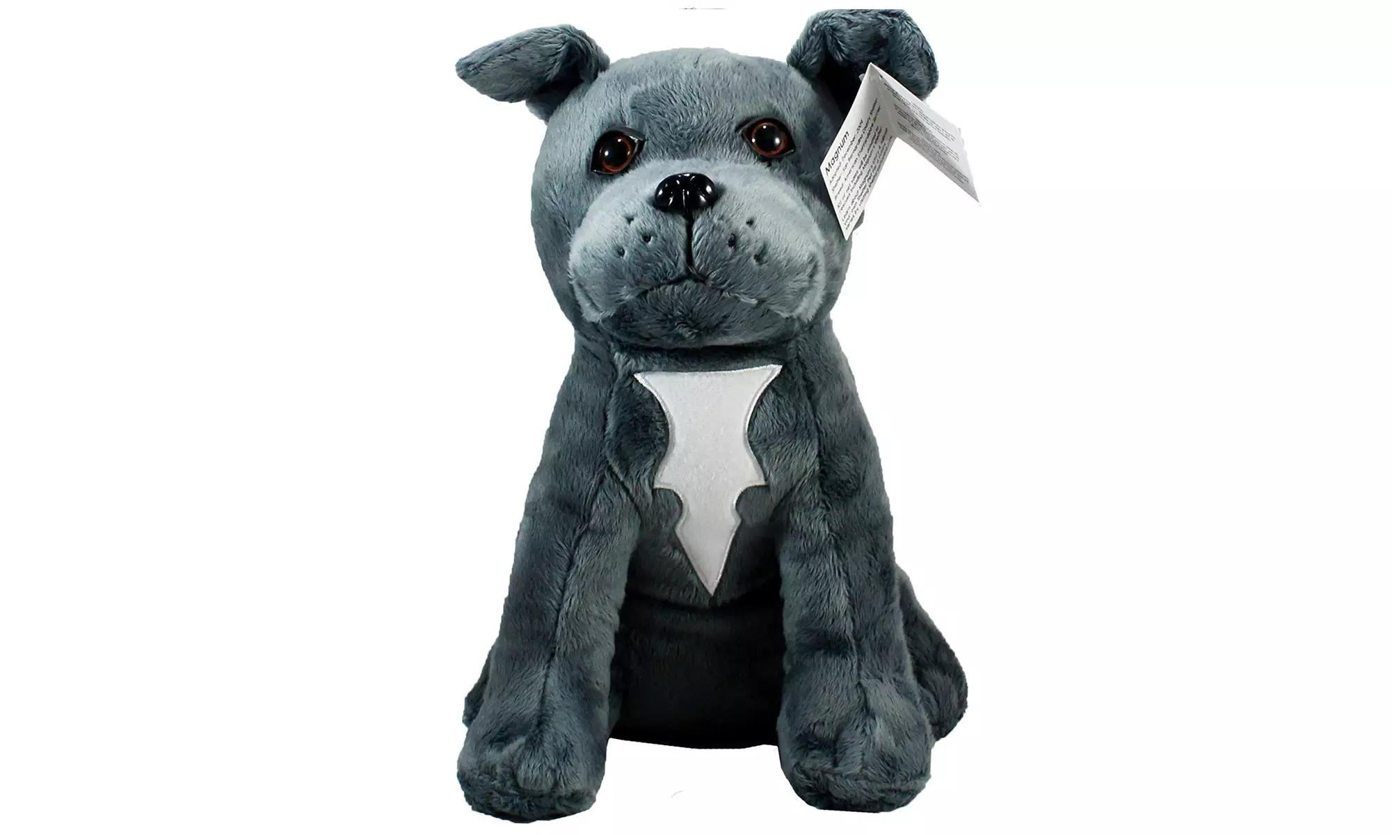 Shelter Pets Series Two: Magnum - 10" Grey Pitbull Plush Toy  - Primary Image