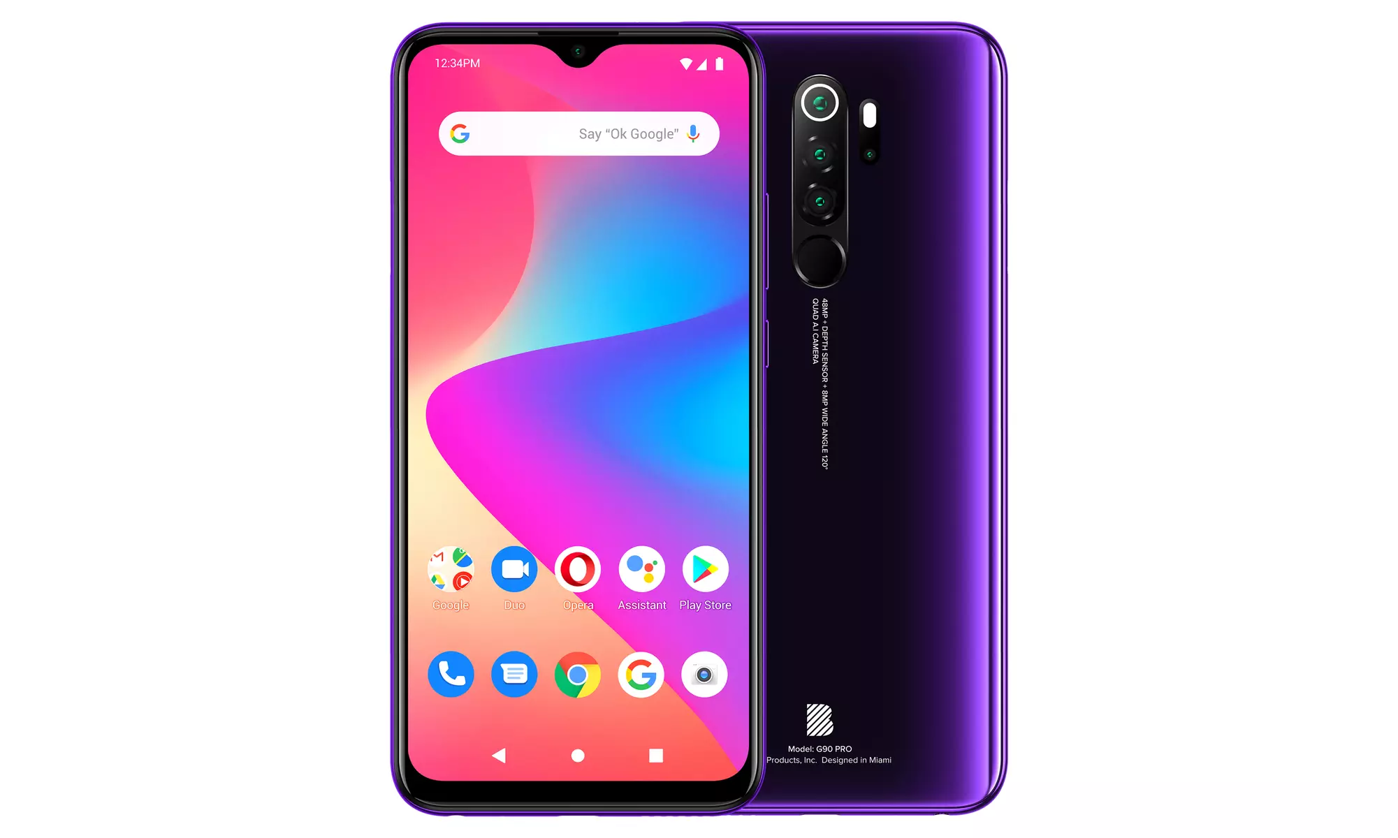 BLU G90 Pro G0370WW 128GB Unlocked GSM Android Smartphone - Purple Haze - Primary Image