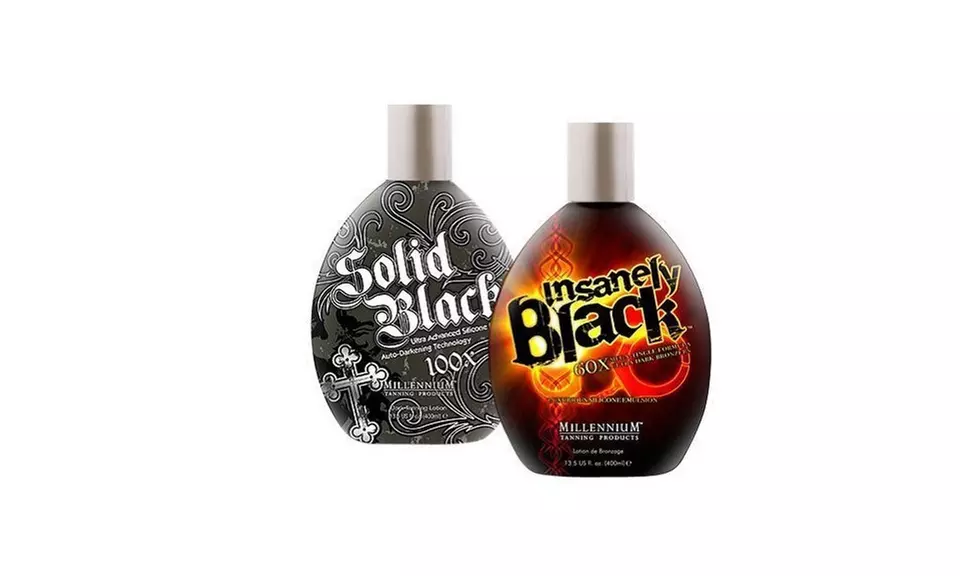 Millennium Tanning Indoor Tanning Bed Lotion, Insanely Black and Solid Black - Primary Image