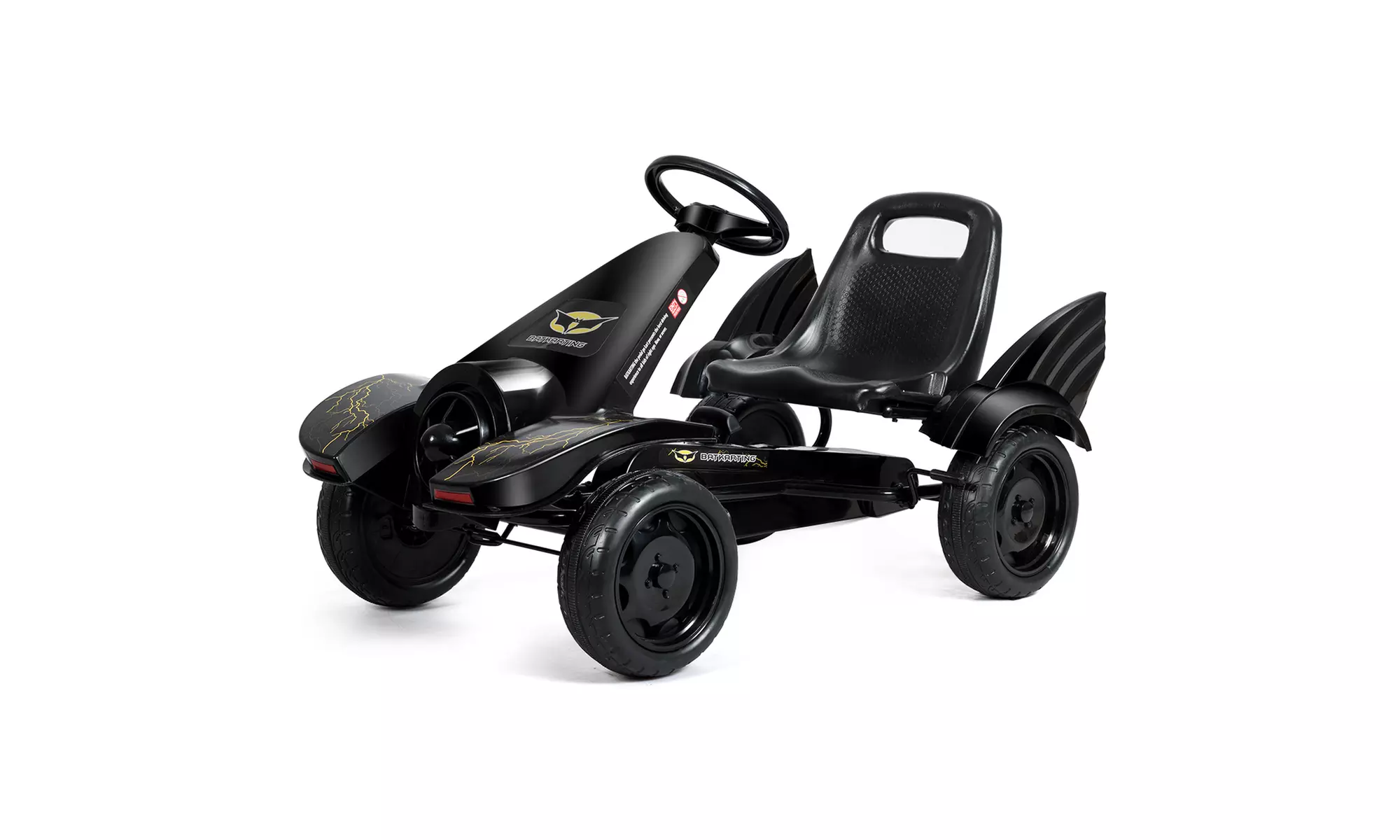 Costway Go Kart Pedal Kids Ride on Car 4 Wheel Racer Toy w/ Clutch & Hand Brake - Primary Image