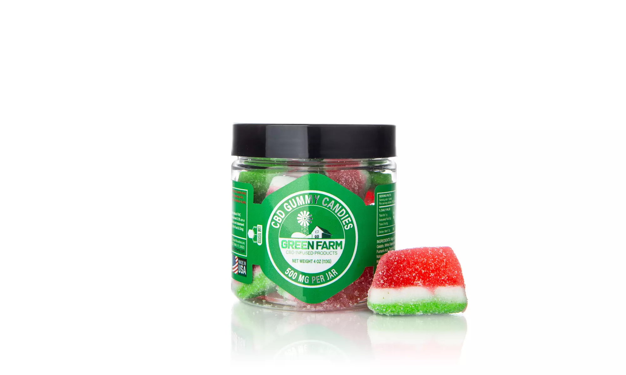 Fruit Flavored Gummies with 100% Organic CBD (500MG - 5000MG) from Green Farm