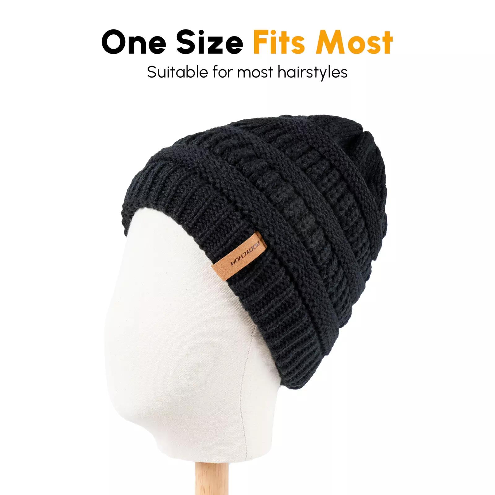 Women's Satin Lined Slouchy Winter Beanie Hat