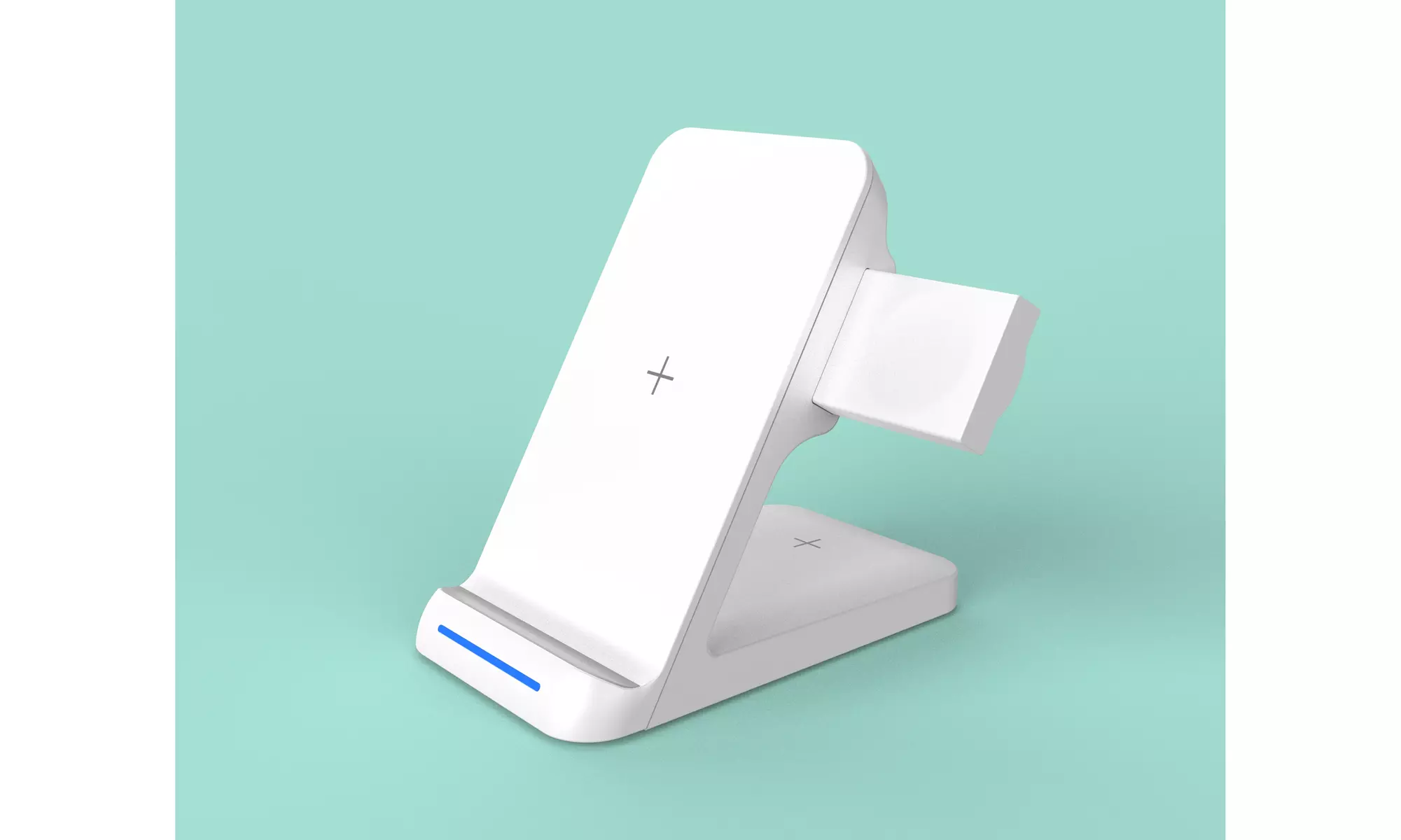 3 in 1 Charging Station Compatible with QI Devices