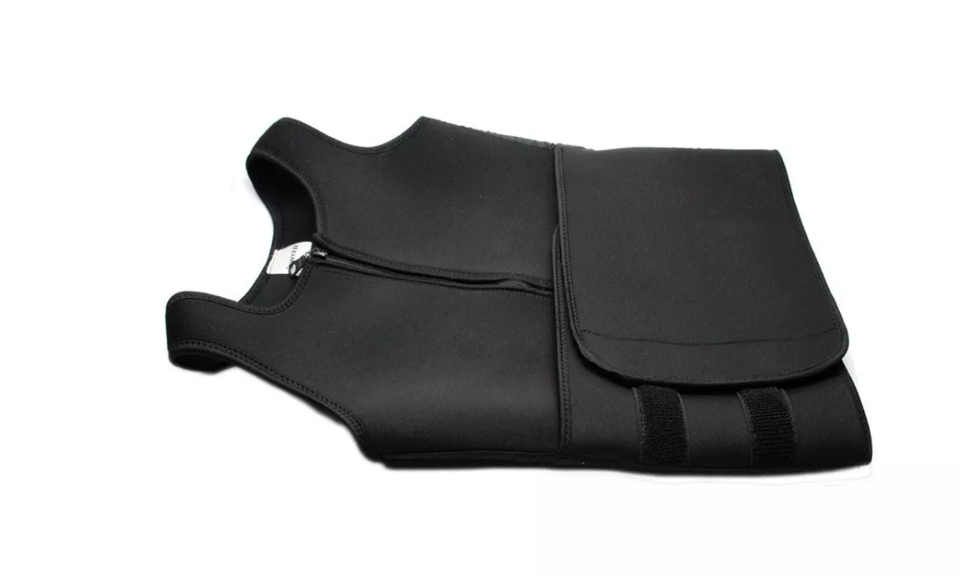 Women Neoprene Sweat Sauna Suit Tank Top Vest with Shaper Waist Trainer Belt
