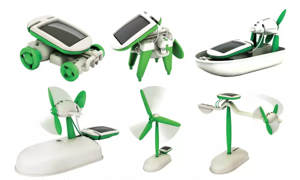 DIY 6 in 1 Educational Solor Robot Vehicles - Primary Image