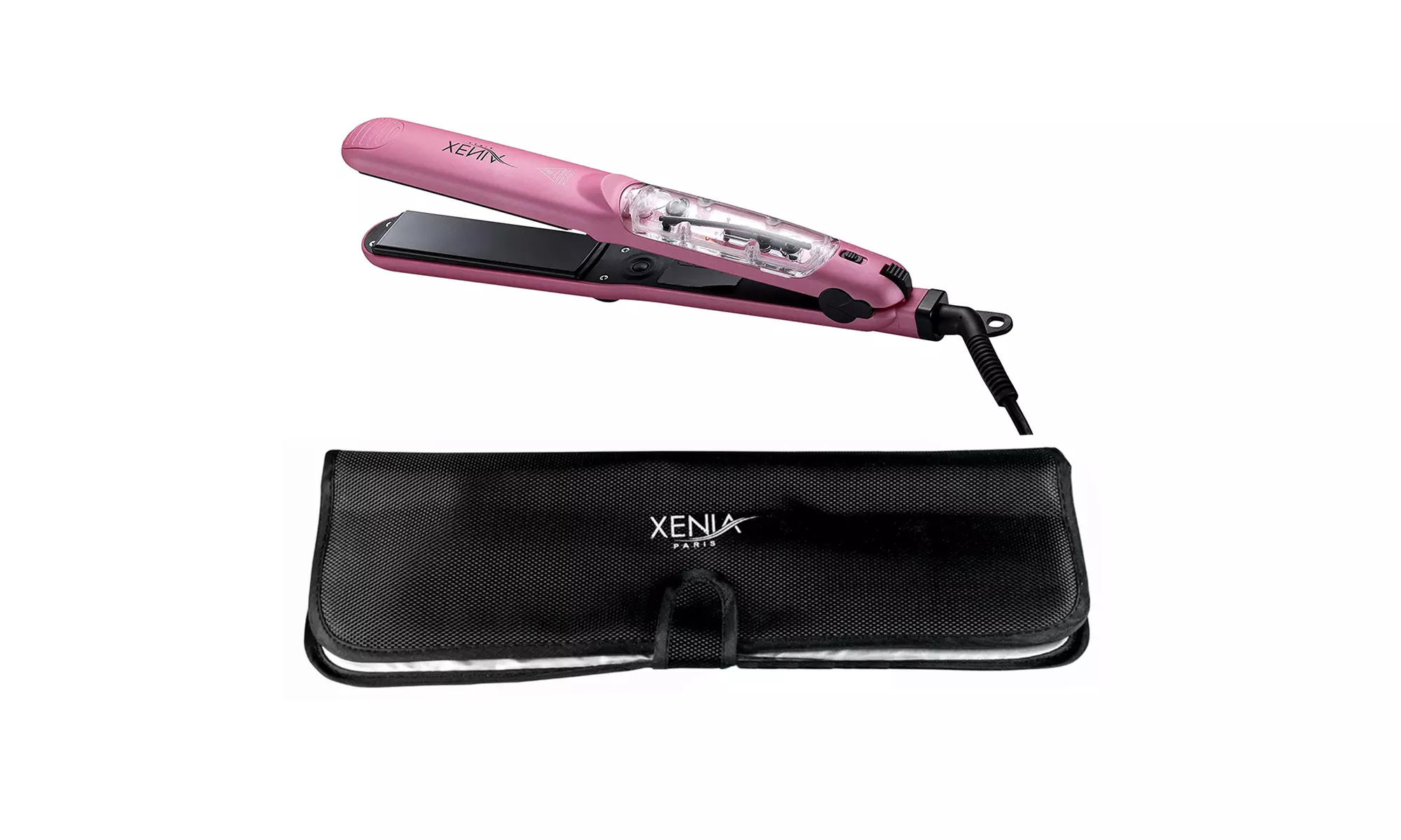Steam Technology 1.25" Ceramic Flat Iron with FREE Protective Heat Station Mat - Second Medium