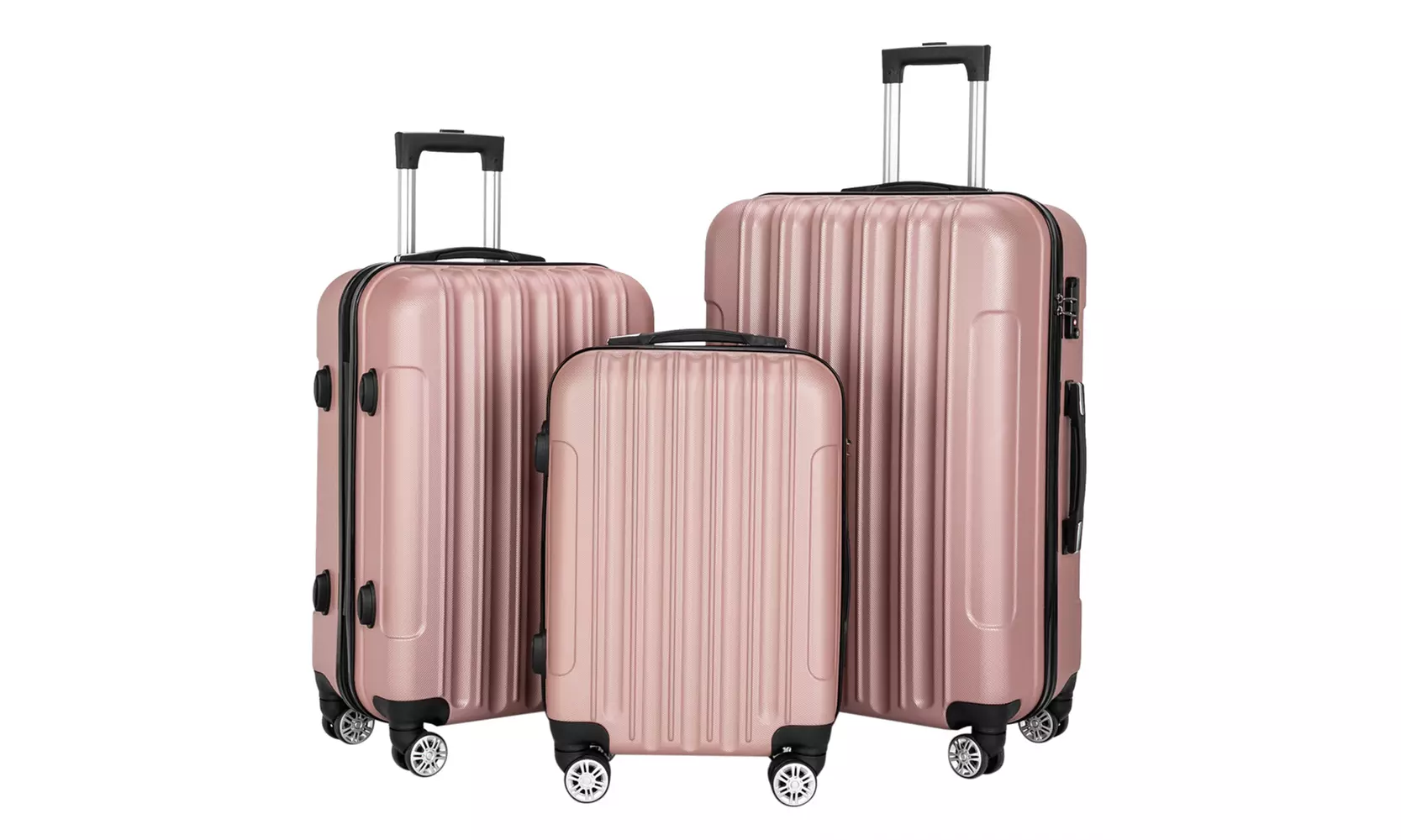 3 Piece Set Suitcase Spinner 20in24in28in Luggage with TSA Lock - Primary Image